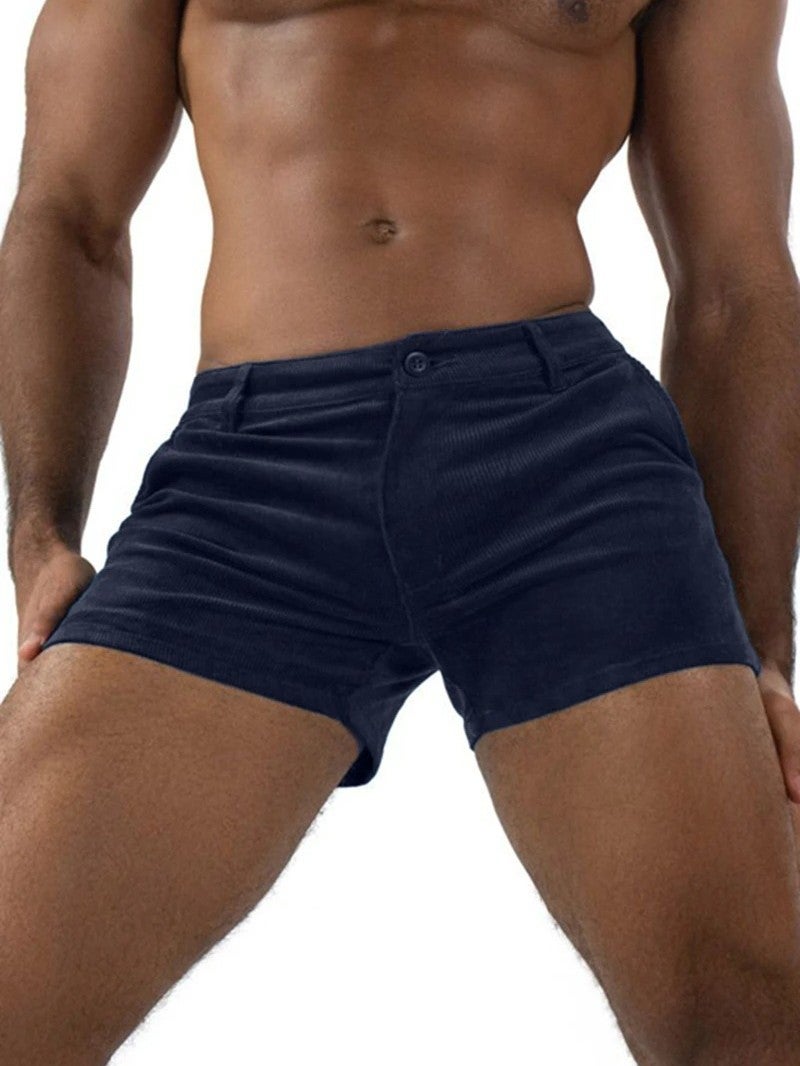 Vintage Shorts Men Summer Fashion Retro Corduroy Shorts Men Casual Solid Color Breathable Sweatpants 2025 - Image 4